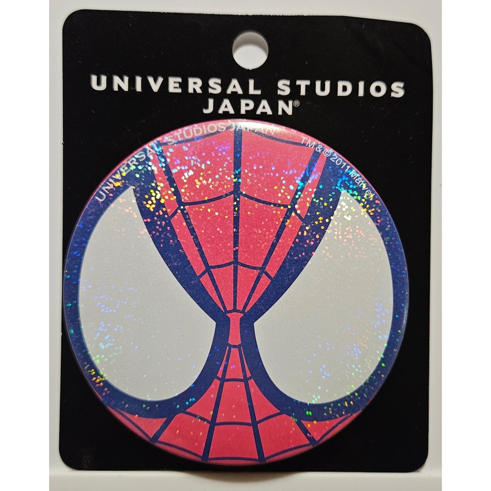 Universal Studios Japan Spider-Man Holographic Button Pin